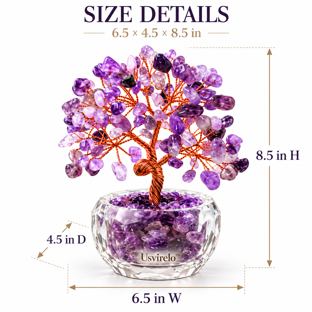 Usvirelo™ Amethyst Grove Crystal Tree
