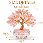 Usvirelo™ Blush Bloom Rose Quartz Tree