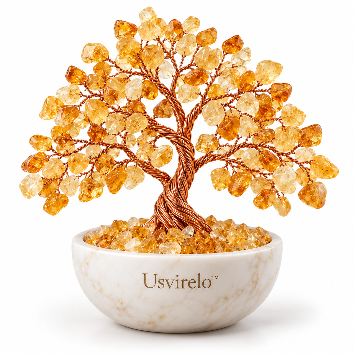 Usvirelo™ Golden Citrine Crystal Tree