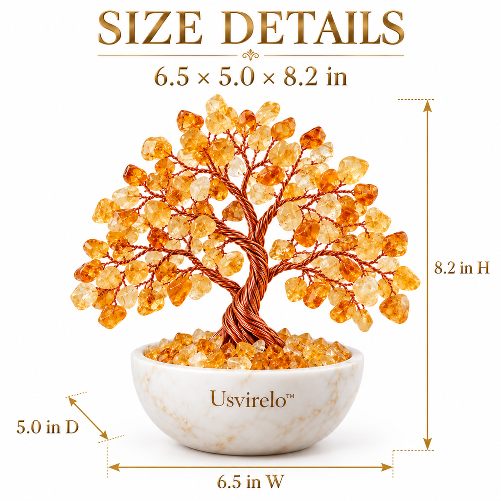 Usvirelo™ Golden Citrine Crystal Tree