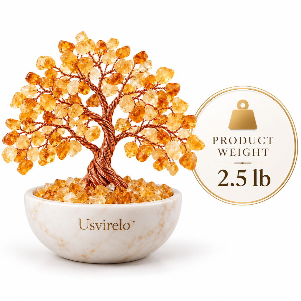 Usvirelo™ Golden Citrine Crystal Tree