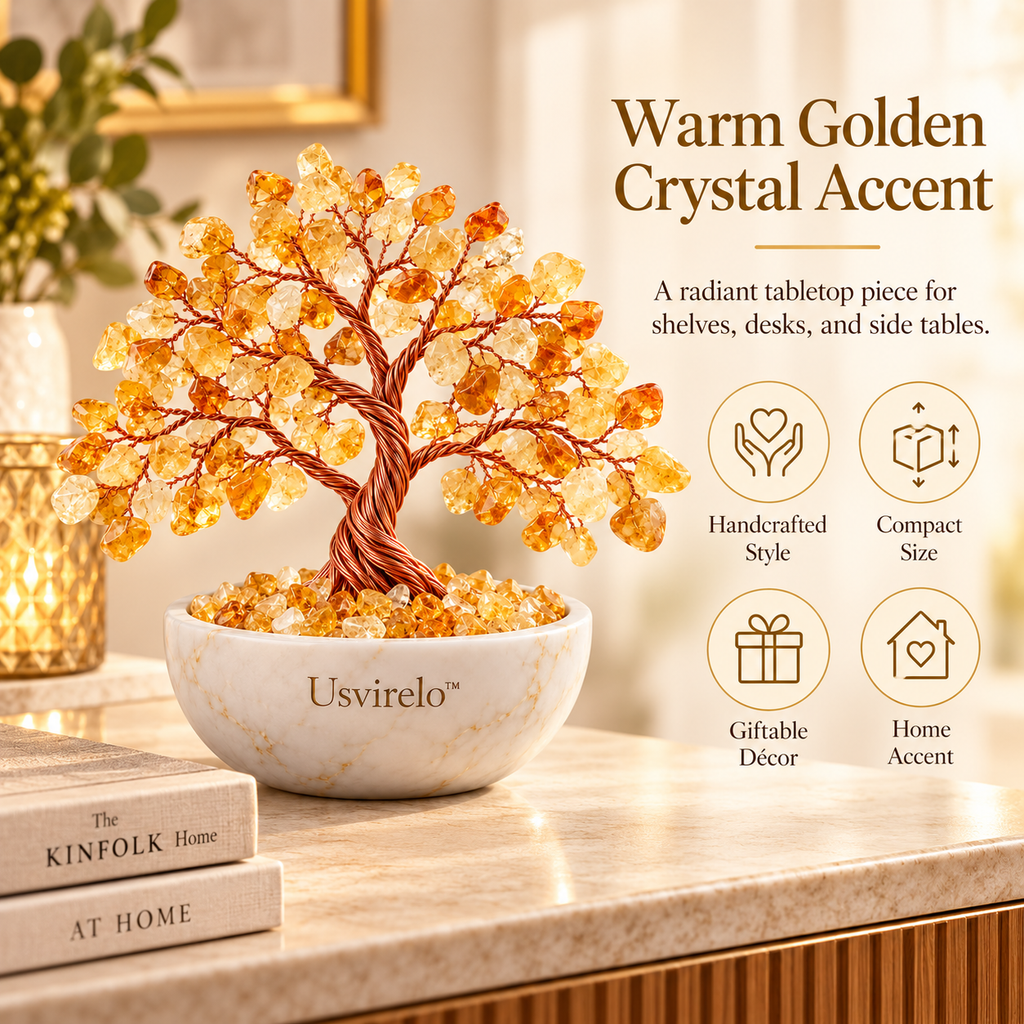 Usvirelo™ Golden Citrine Crystal Tree