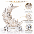 Usvirelo™ Crescent Moon Quartz Crystal Cluster