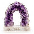 Usvirelo™ Natural Amethyst Crystal Geode Arch