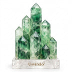 Usvirelo™ Green Fluorite Crystal Cluster