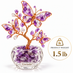 Usvirelo™ Amethyst Crystal Butterfly Tree
