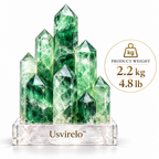 Usvirelo™ Green Fluorite Crystal Cluster