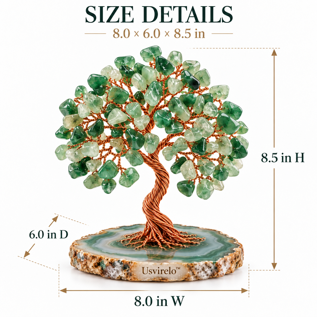 Usvirelo™ Green Aventurine Crystal Money Tree