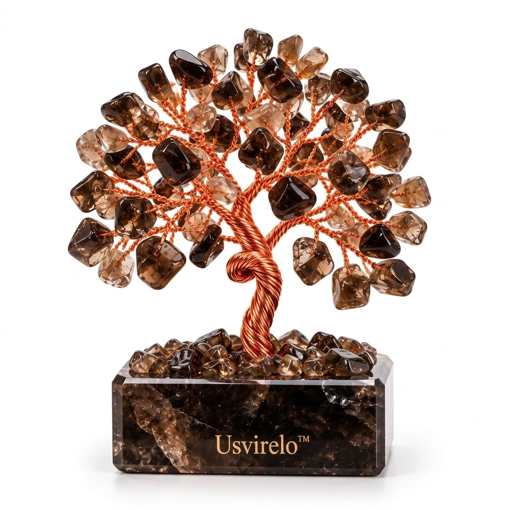 Usvirelo™ Smoky Quartz Crystal Money Tree