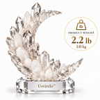 Usvirelo™ Crescent Moon Quartz Crystal Cluster