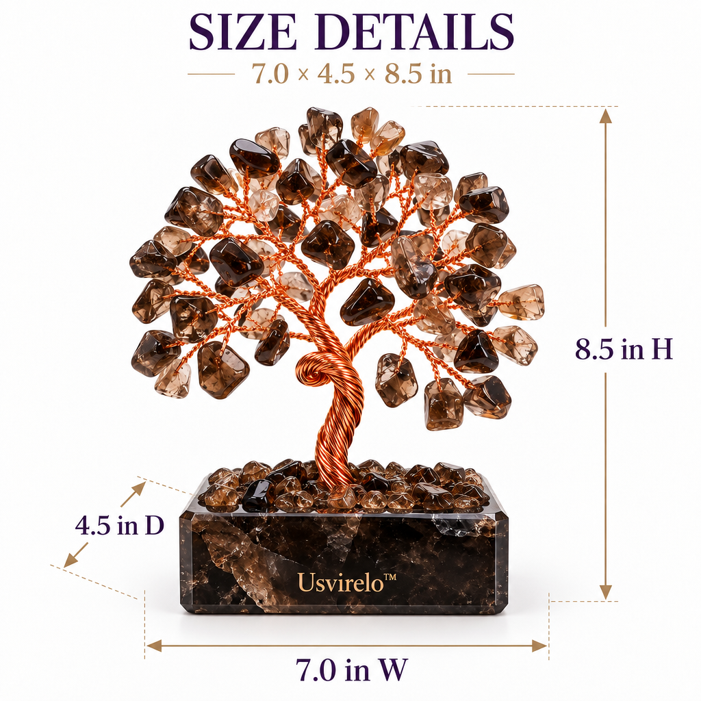 Usvirelo™ Smoky Quartz Crystal Money Tree