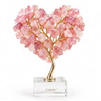 Usvirelo™ Rose Quartz Heart Crystal Tree
