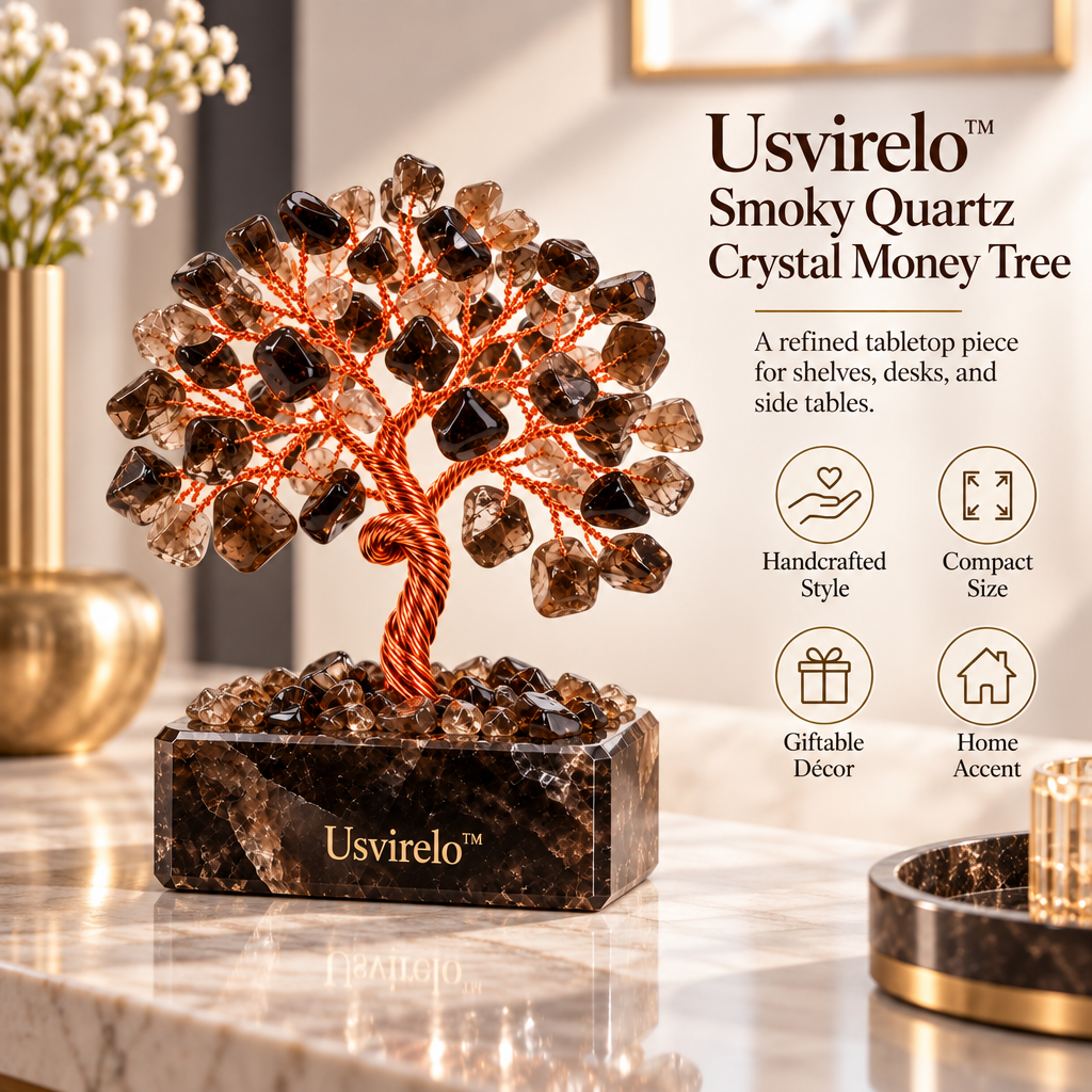 Usvirelo™ Smoky Quartz Crystal Money Tree