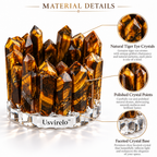 Usvirelo™ Tiger Eye Crystal Candle Holder