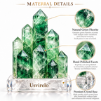 Usvirelo™ Green Fluorite Crystal Cluster