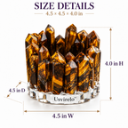 Usvirelo™ Tiger Eye Crystal Candle Holder