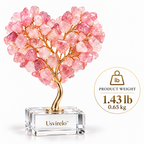 Usvirelo™ Rose Quartz Heart Crystal Tree